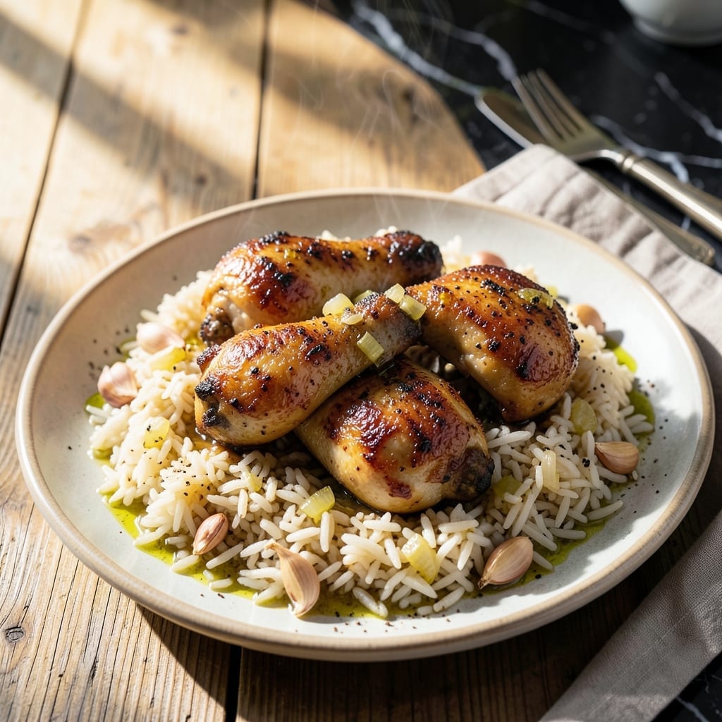 Arab Chicken And Rice Recipe: Middle Eastern Spiced One-Pot Wonder Arab Chicken And Rice Recipe: Middle Eastern Spiced One-Pot Wonder