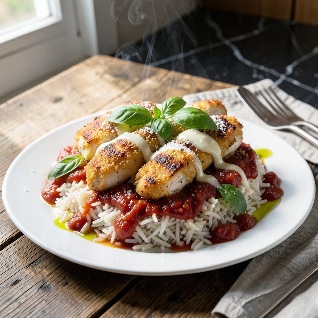 Chicken Parmesan Rice Recipe: Cheesy One-Pot Comfort Chicken Parmesan Rice Recipe: Cheesy One-Pot Comfort