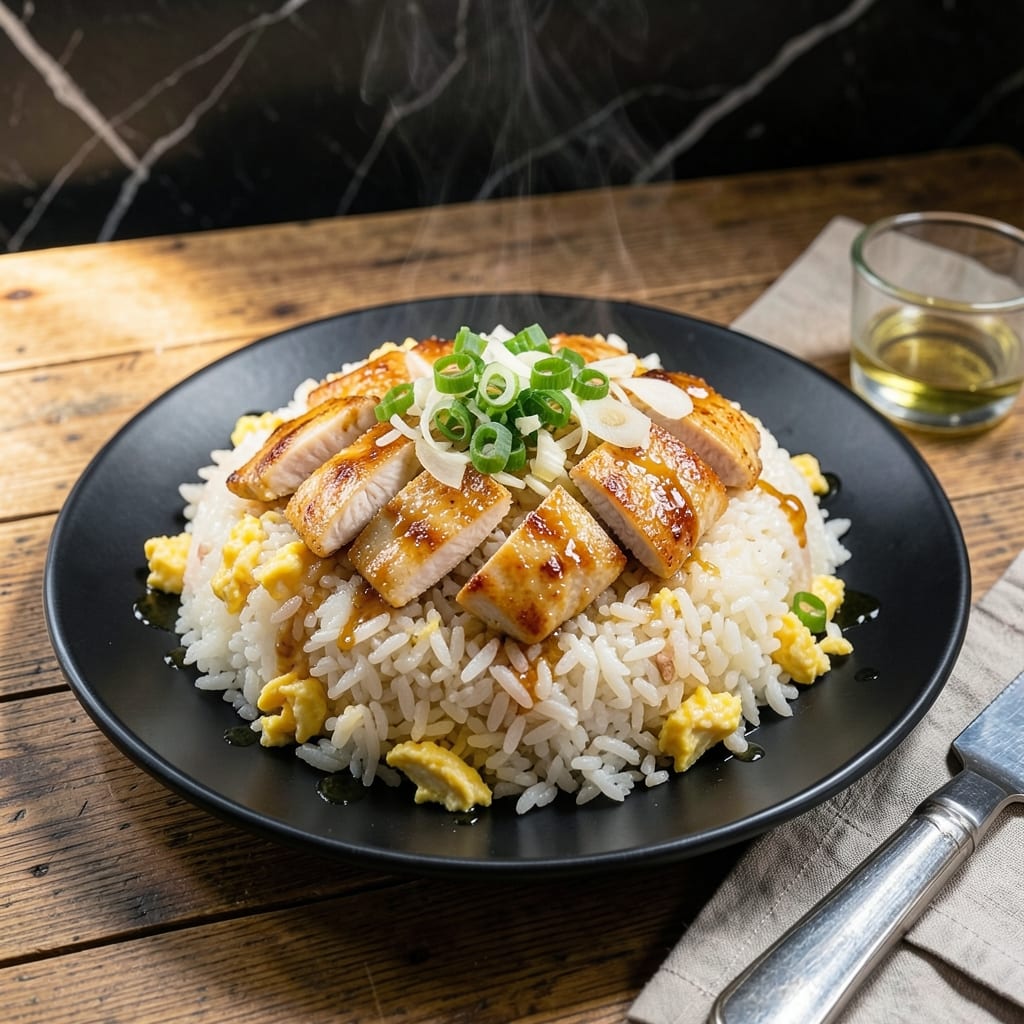 Chicken Fried Rice Recipe Japanese: Wok-Tossed Umami with Ginger and Scallions
