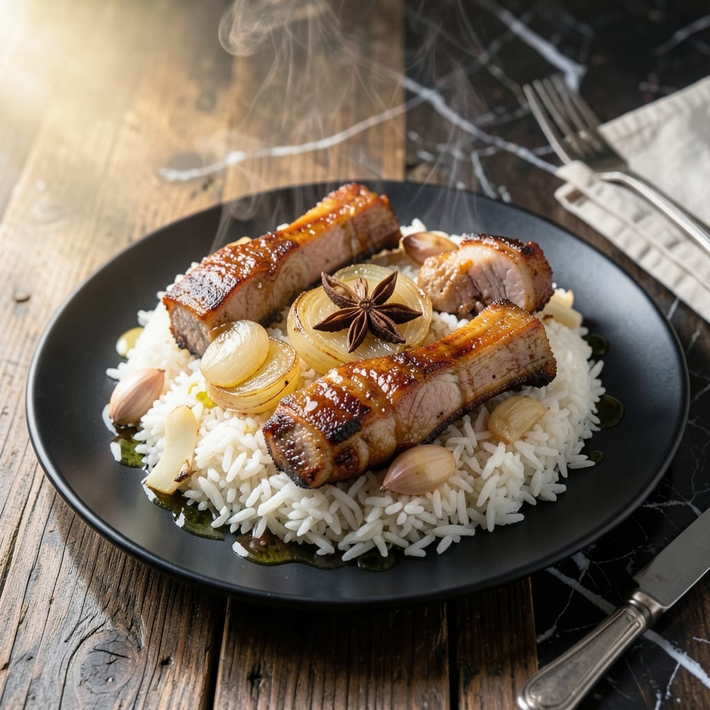Pork Backbone and Rice Recipe: Slow-Cooked Tenderness With Fluffy Grains