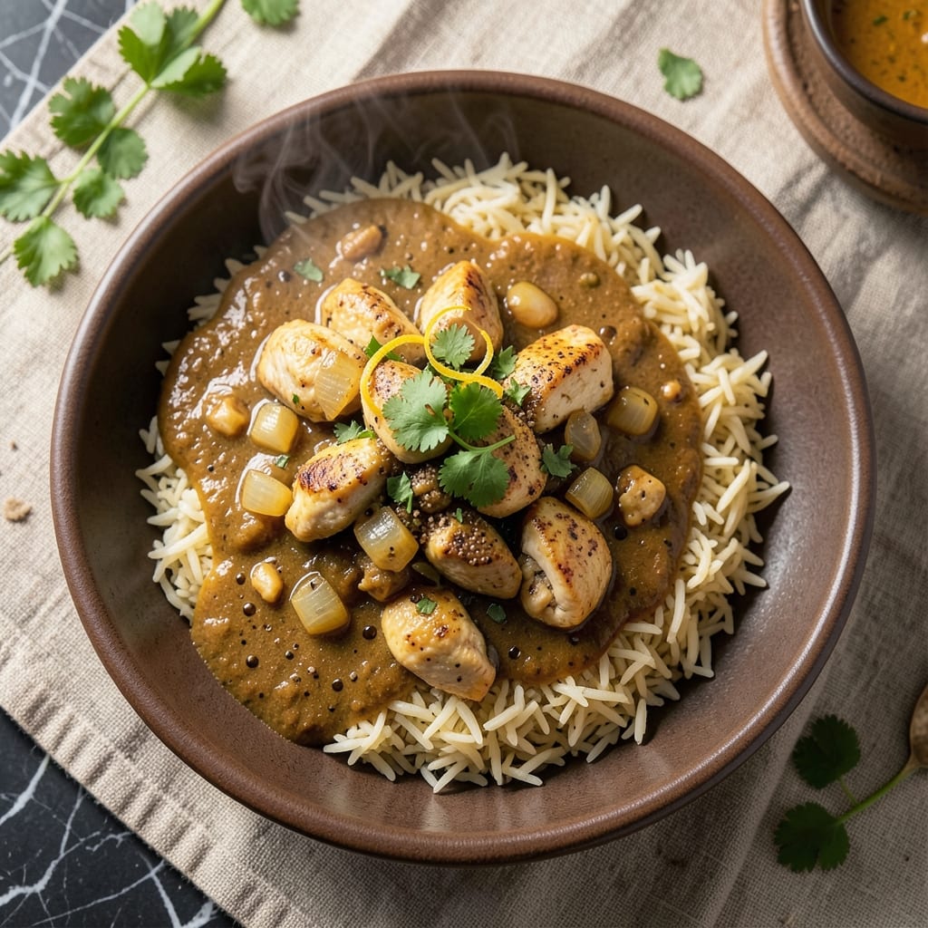 Chicken Curry Over Rice Recipe: Aromatic Spices With Fluffy Basmati