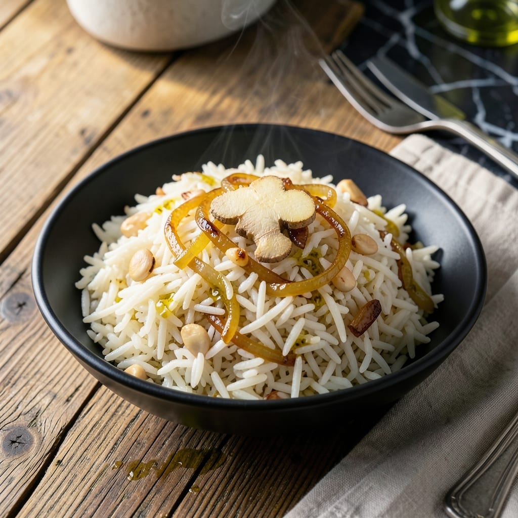 Ginger Basmati Rice Recipe: Aromatic Grains with Golden Depth Ginger Basmati Rice Recipe: Aromatic Grains with Golden Depth