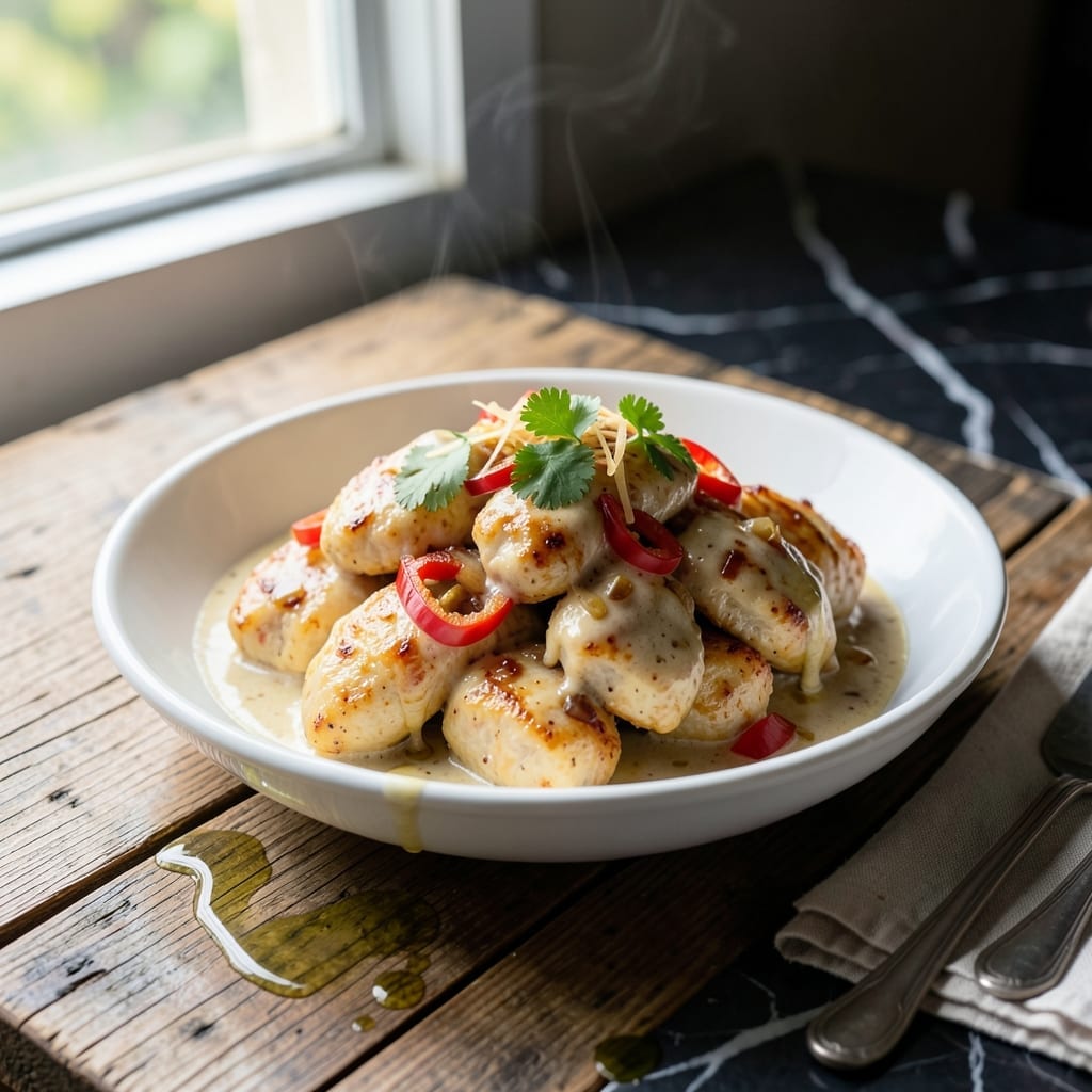 Creamy Coconut Chicken Recipe: Thai-Inspired Curry Simmer