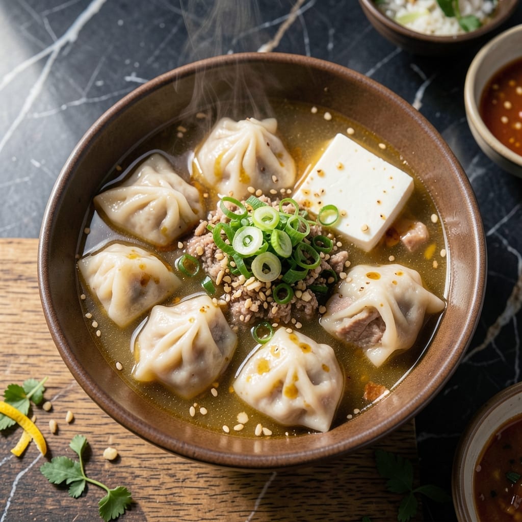 Korean Rice Cake Dumpling Soup Recipe: Chewy Pillows in Savory Broth Korean Rice Cake Dumpling Soup Recipe: Chewy Pillows in Savory Broth