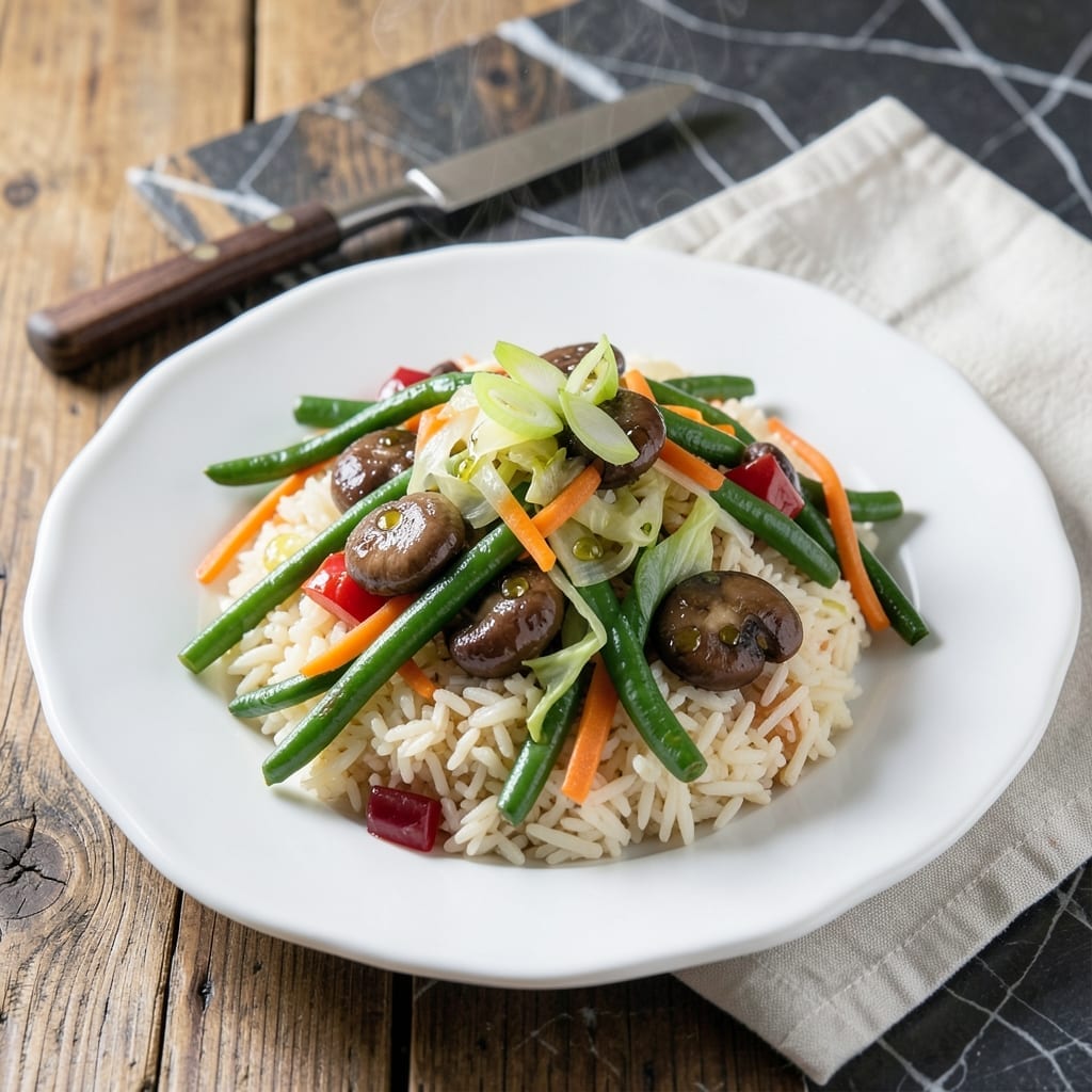 Chopsuey Rice Recipe: Stir-Fried Veggie Medley Over Fluffy Grains Chopsuey Rice Recipe: Stir-Fried Veggie Medley Over Fluffy Grains