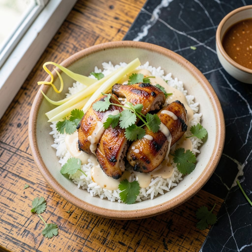 Thai Chicken Rice Bowl Recipe: Fragrant Lemongrass and Cilantro Fusion