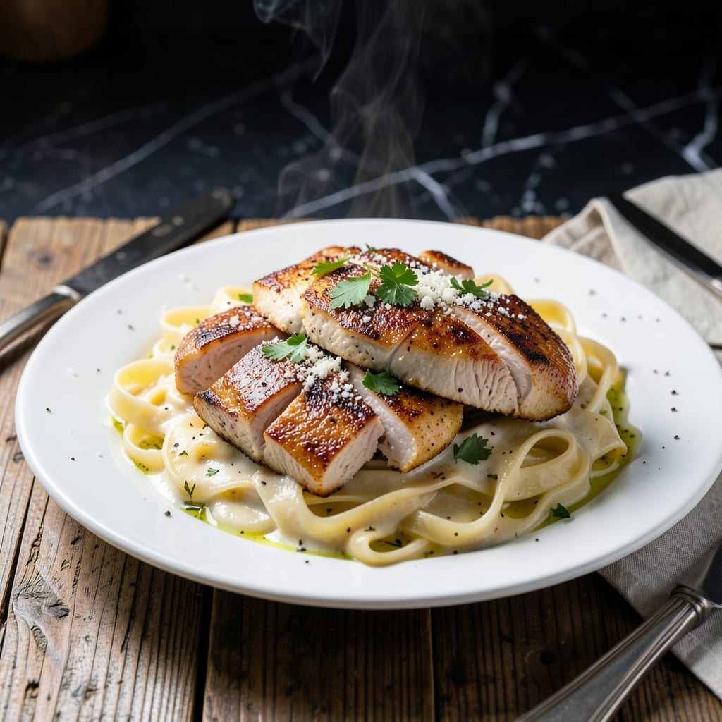 Chicken Alfredo Recipe: Rich Cream Sauce With Fettuccine