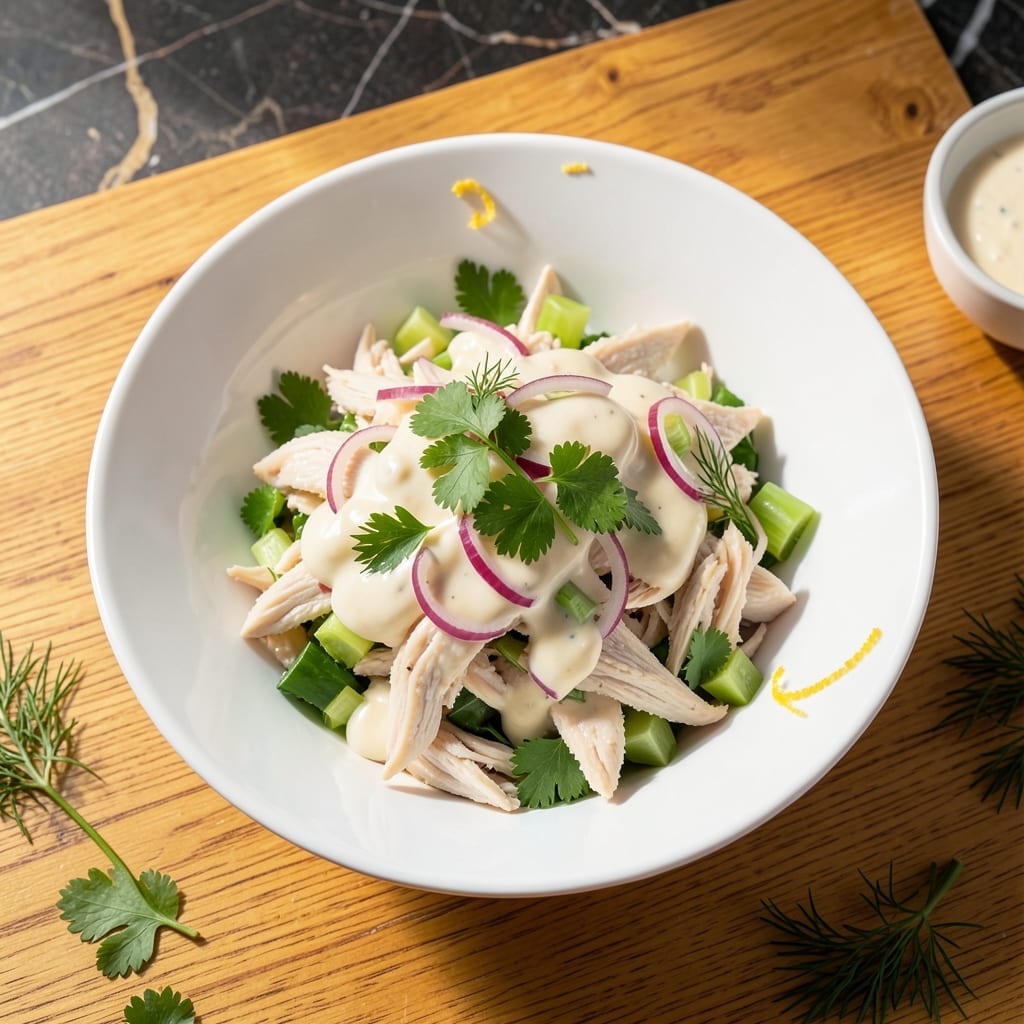 Fresh Chicken Salad Recipe: Zesty Herbs and Crisp Veggies