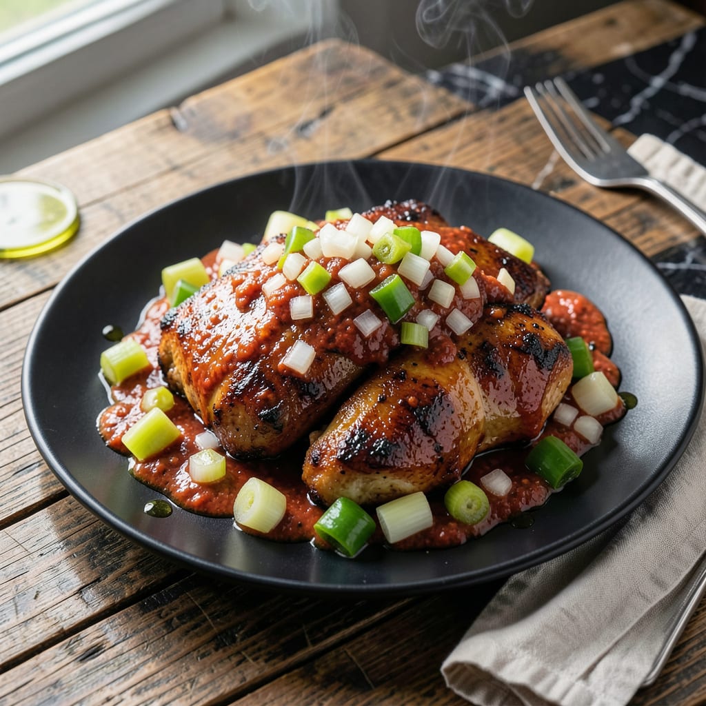 Complete cajun chicken sauce piquant recipe overview image