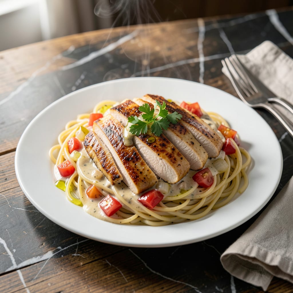 campbells chicken spaghetti recipe easy detailed visual guide
