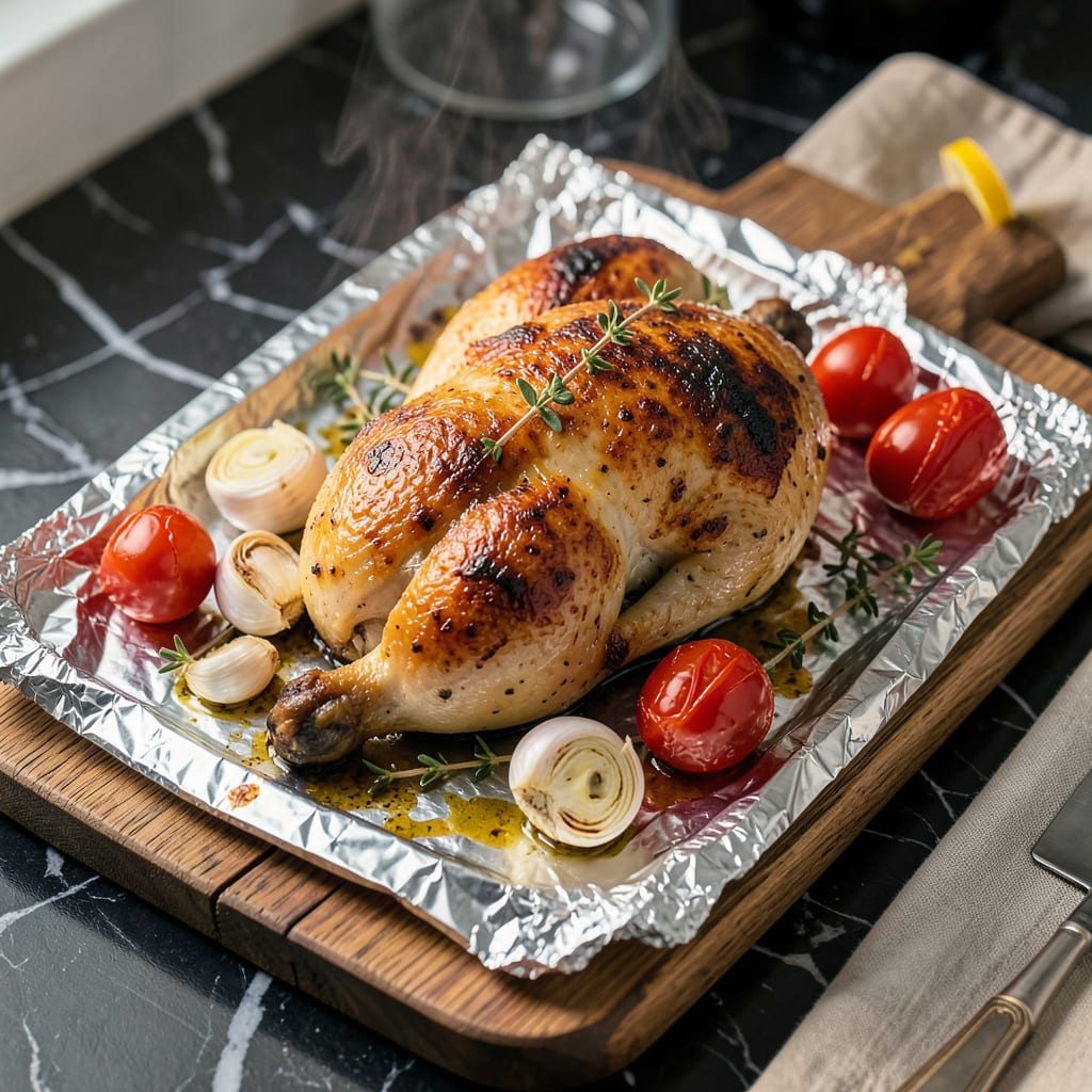 Comprehensive can you bake chicken on aluminum foil visual reference
