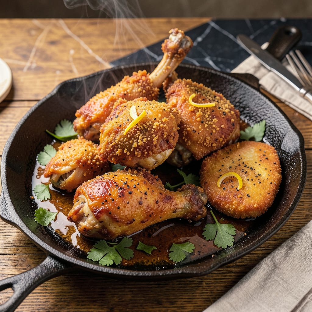 can you use baking flour to fry chicken example with annotations