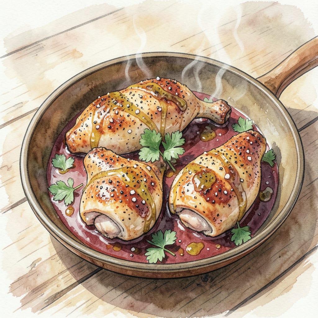 Complete Cast Iron Chicken Thighs Recipe: Crispy Skins and Juicy Meat overview image