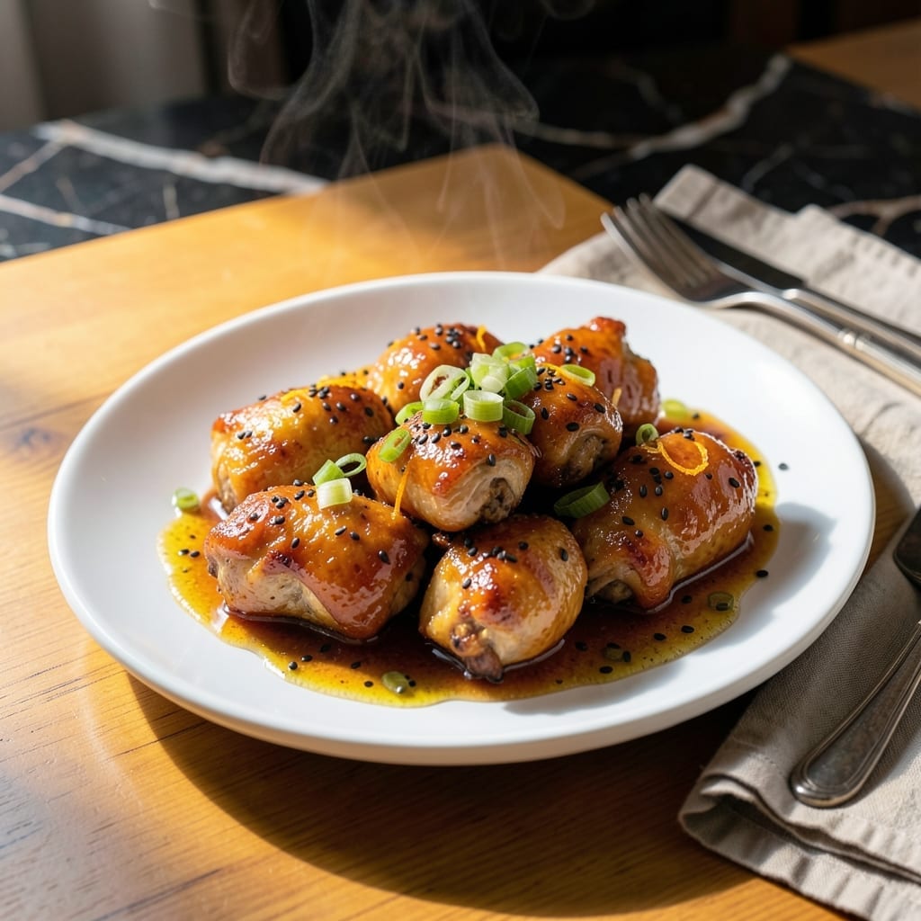 Orange Sesame Chicken Recipe: Sticky Citrus Glaze With Toasted Nuts Orange Sesame Chicken Recipe: Sticky Citrus Glaze With Toasted Nuts