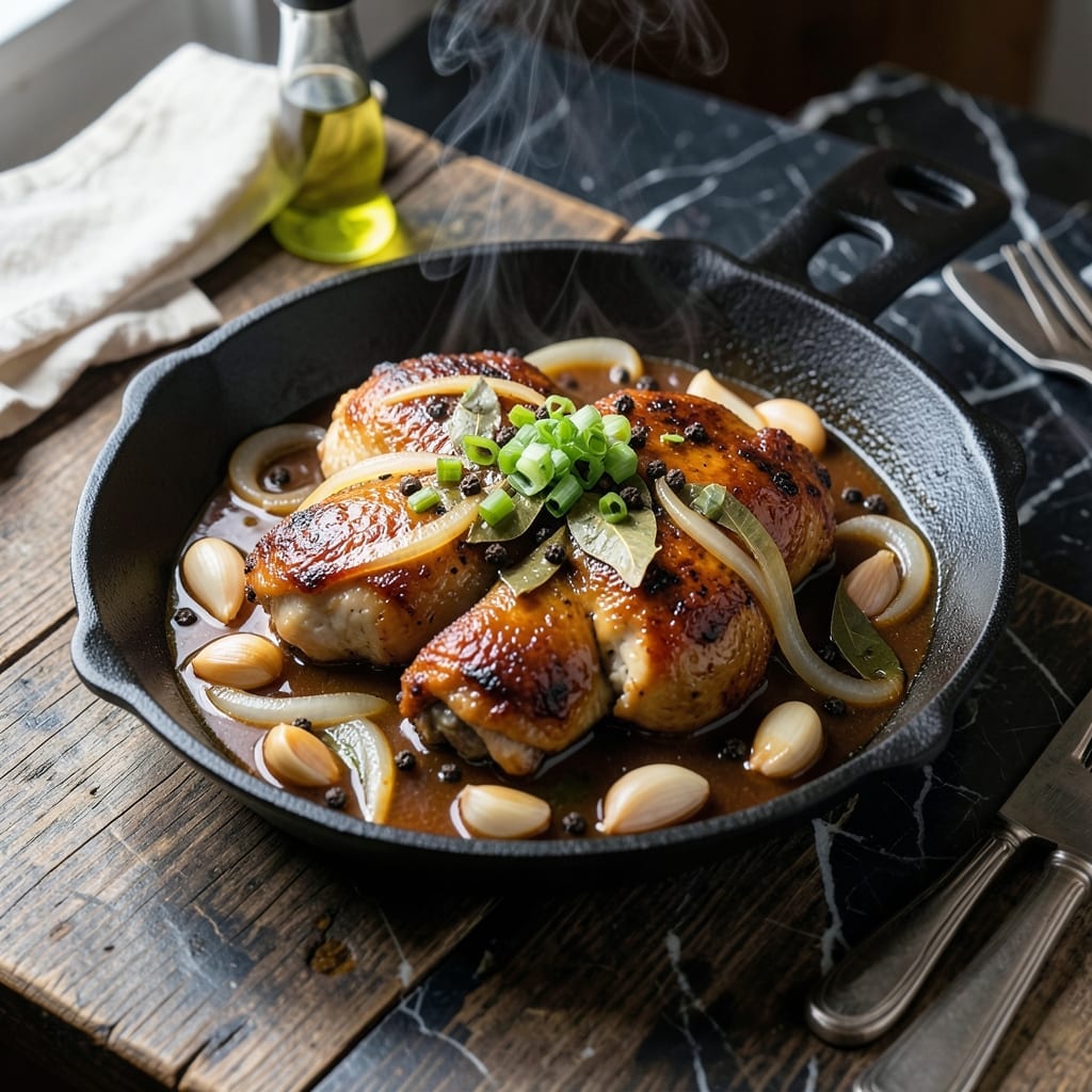 Chicken Adobo Recipe With Rice Vinegar: Filipino Tangy-Savory Masterpiece