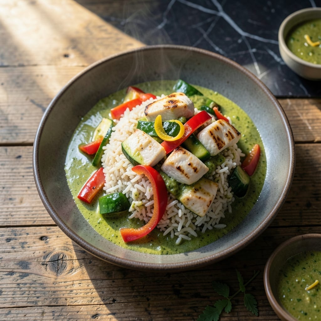 Green Curry Rice Recipe: Thai-Inspired Coconut and Herb Infusion