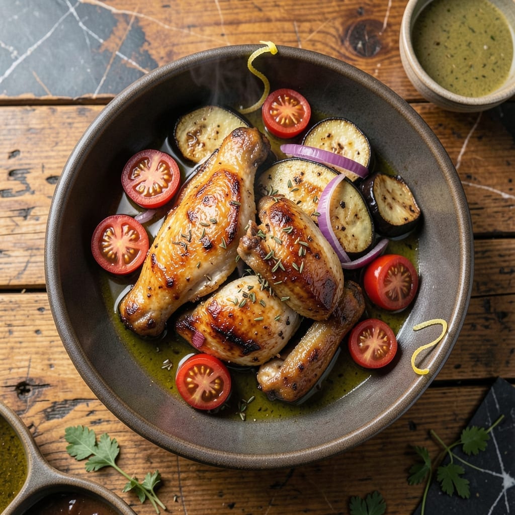 Baked Chicken and Eggplant Recipe: Mediterranean Roasted Harmony Baked Chicken and Eggplant Recipe: Mediterranean Roasted Harmony