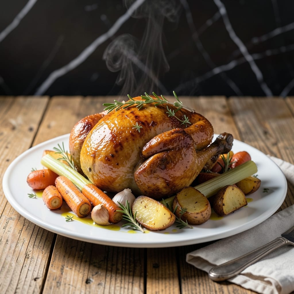 Honey Roast Chicken Recipe: Golden Skin and Herbed Juiciness