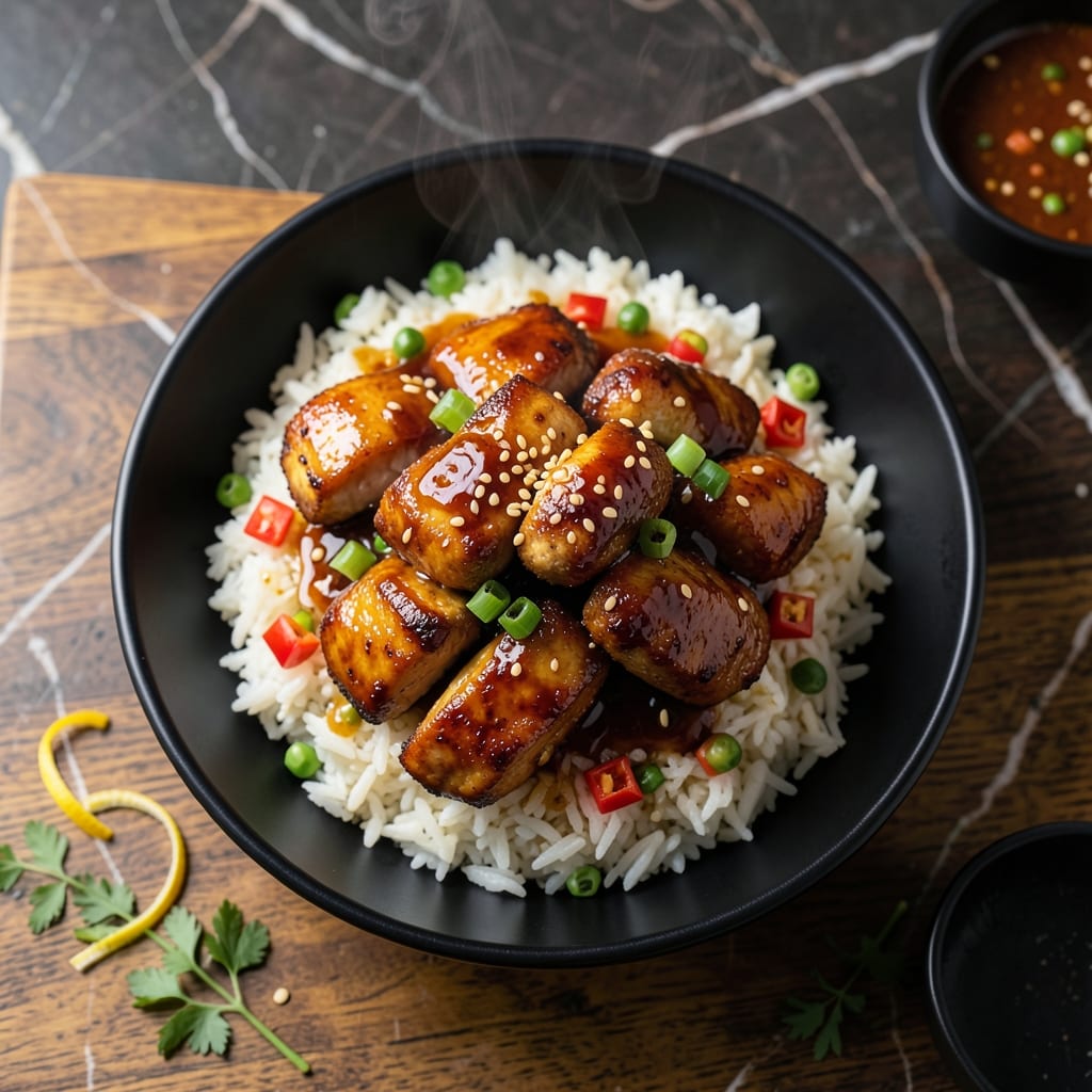 Sesame Chicken and Fried Rice Recipe: Wok-Charred Umami with Tender Bites