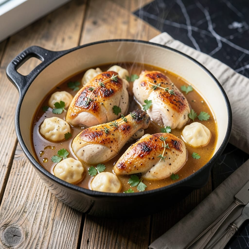 Basic Chicken and Dumplings Recipe: Old-Fashioned Comfort in a Bowl Basic Chicken and Dumplings Recipe: Old-Fashioned Comfort in a Bowl