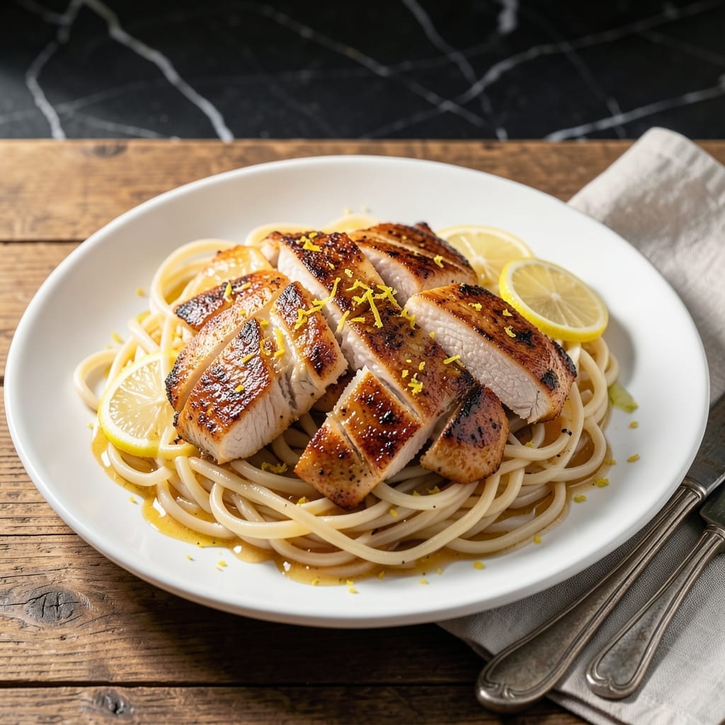 Lemon Chicken Noodle Recipe: Zesty Citrus and Egg Ribbon Harmony