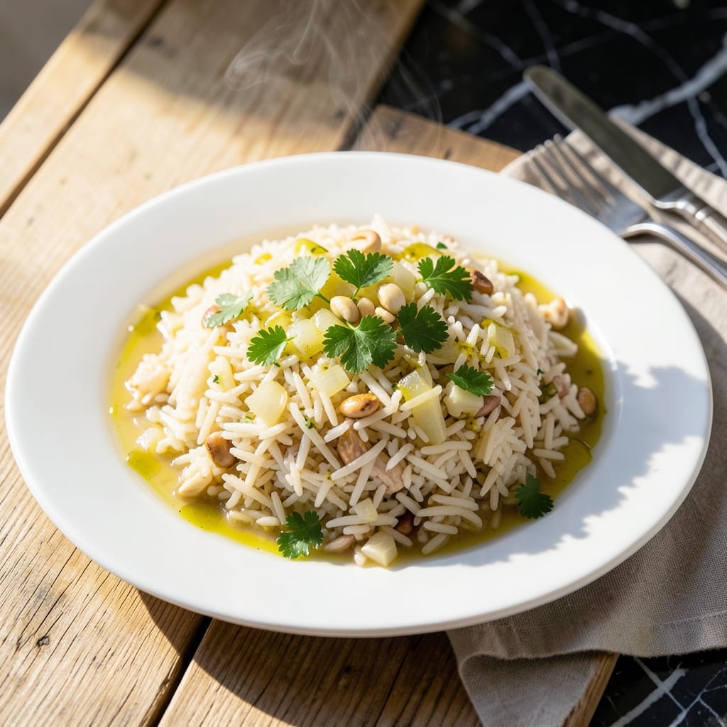 Greek Rice Recipe With Basmati Rice: Lemon-Herb Infused Pilaf