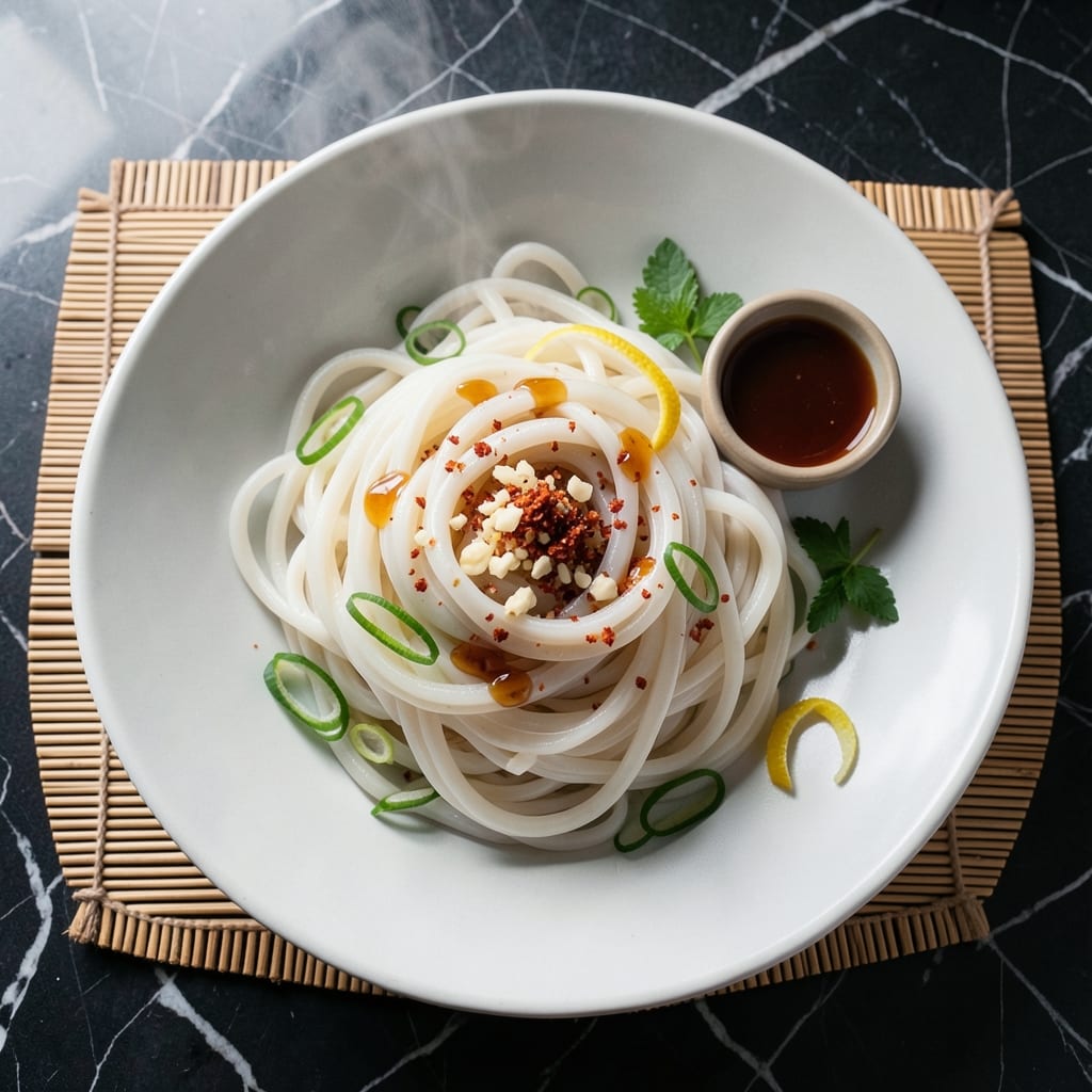 Homemade Rice Noodle Recipe: Chewy Texture with Fresh Ingredients