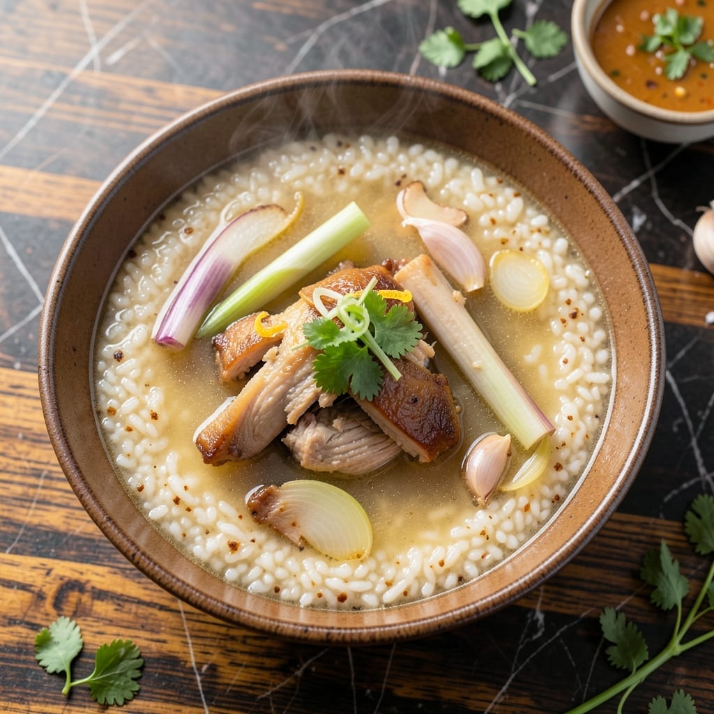 Cambodian Rice Soup Recipe: Fragrant Lemongrass Broth With Tender Grains