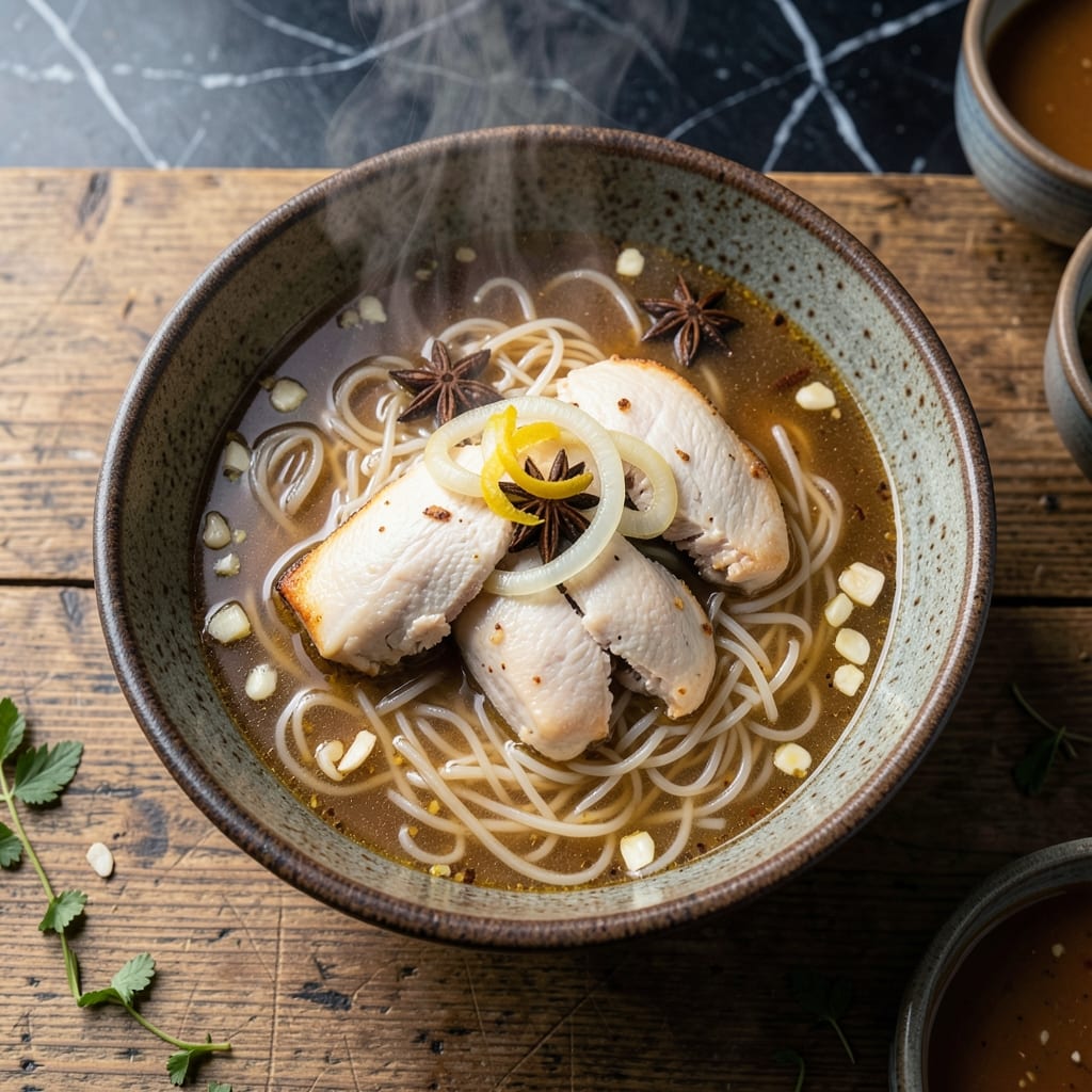 Pin Rice Noodle Soup Recipe: Fragrant Broth With Slippery Noodles Pin Rice Noodle Soup Recipe: Fragrant Broth With Slippery Noodles
