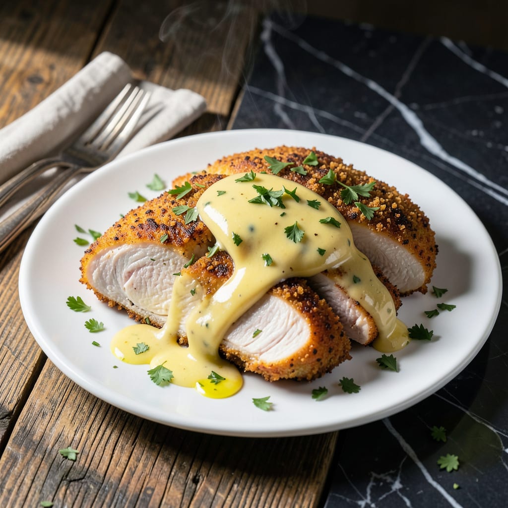 cheesecake factory parmesan herb crusted chicken sauce recipe illustration with key details