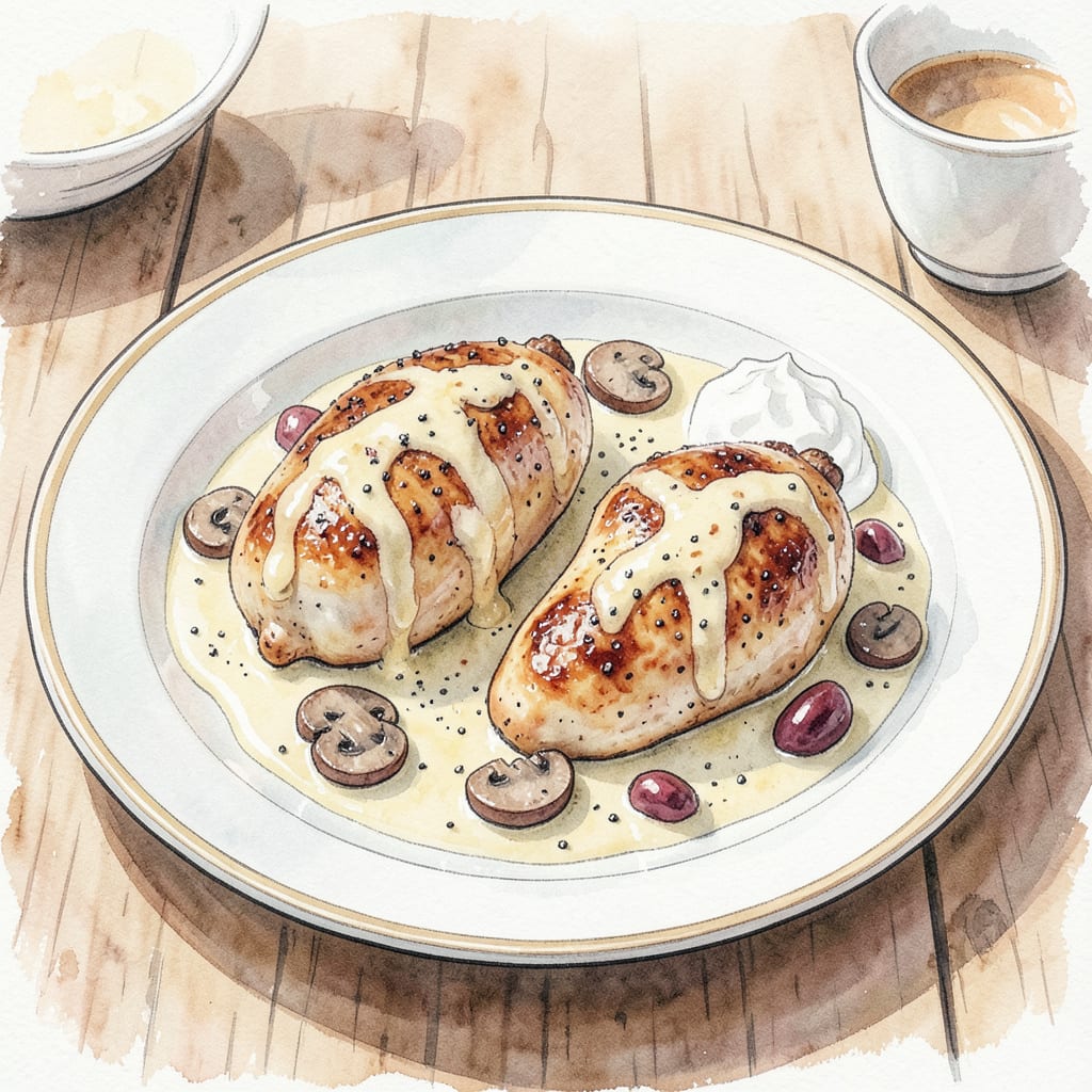Complete chicken alexander recipe overview image
