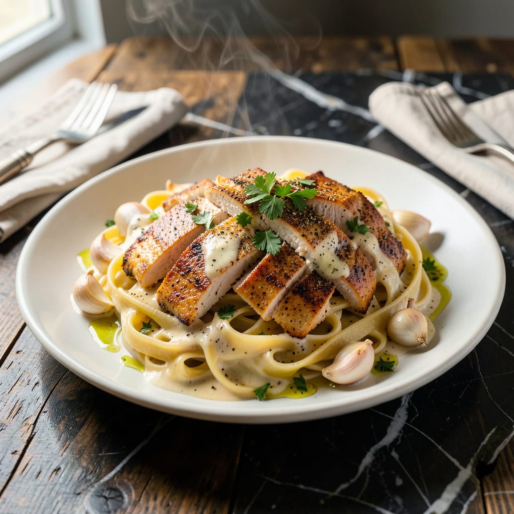 chicken alfredo recipe bertolli sauce example with annotations