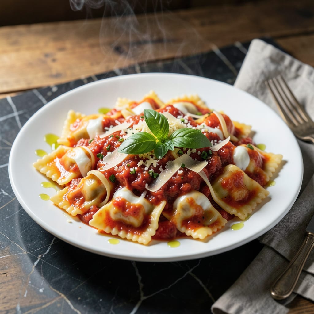 Chicken and Mozzarella Ravioli Sauce Recipe: Rich Tomato Cream Blend