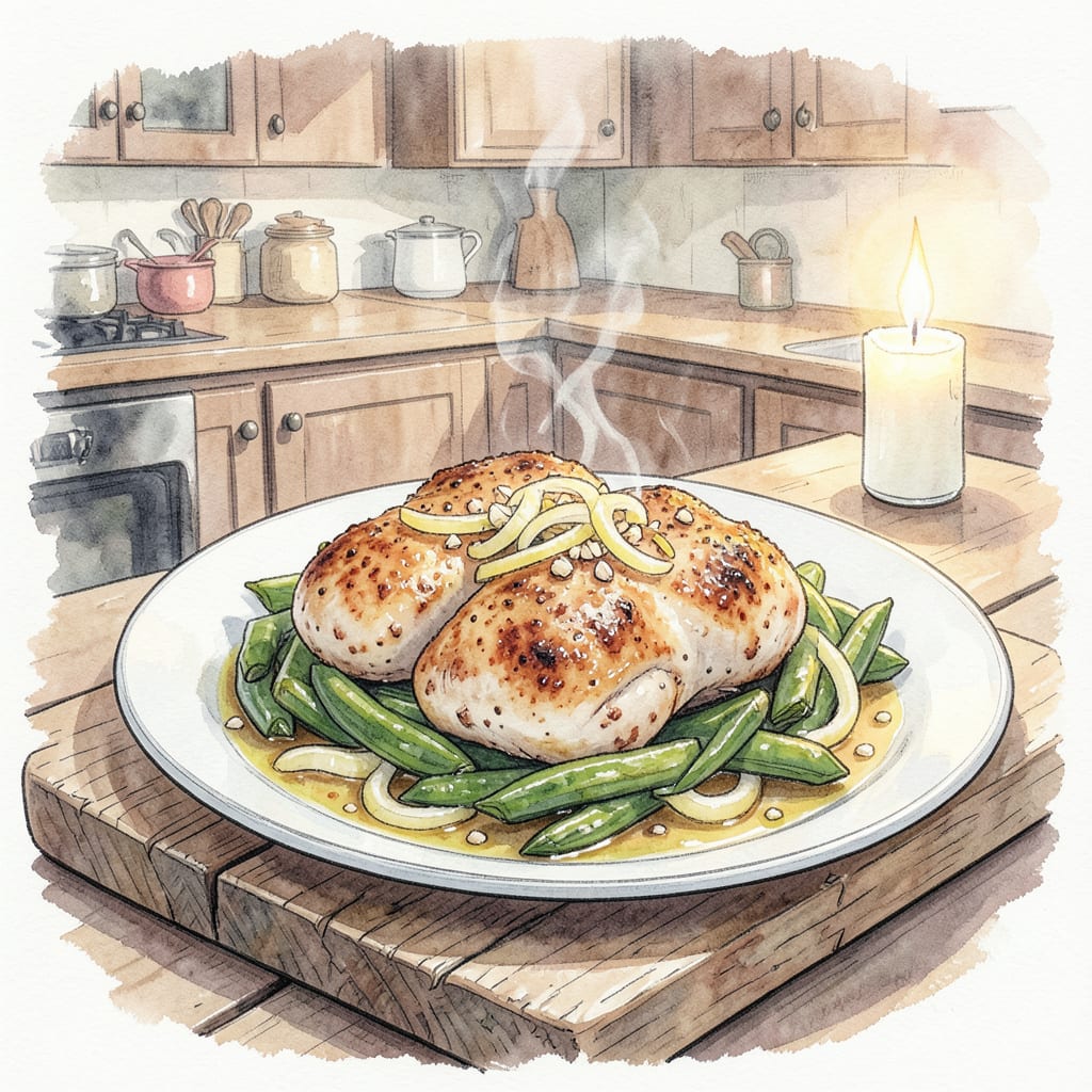 Chicken and Okra Recipe: Southern Style Comfort Food example with annotations