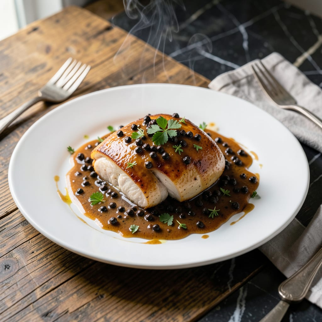 chicken and peppercorn sauce recipe detailed visual guide