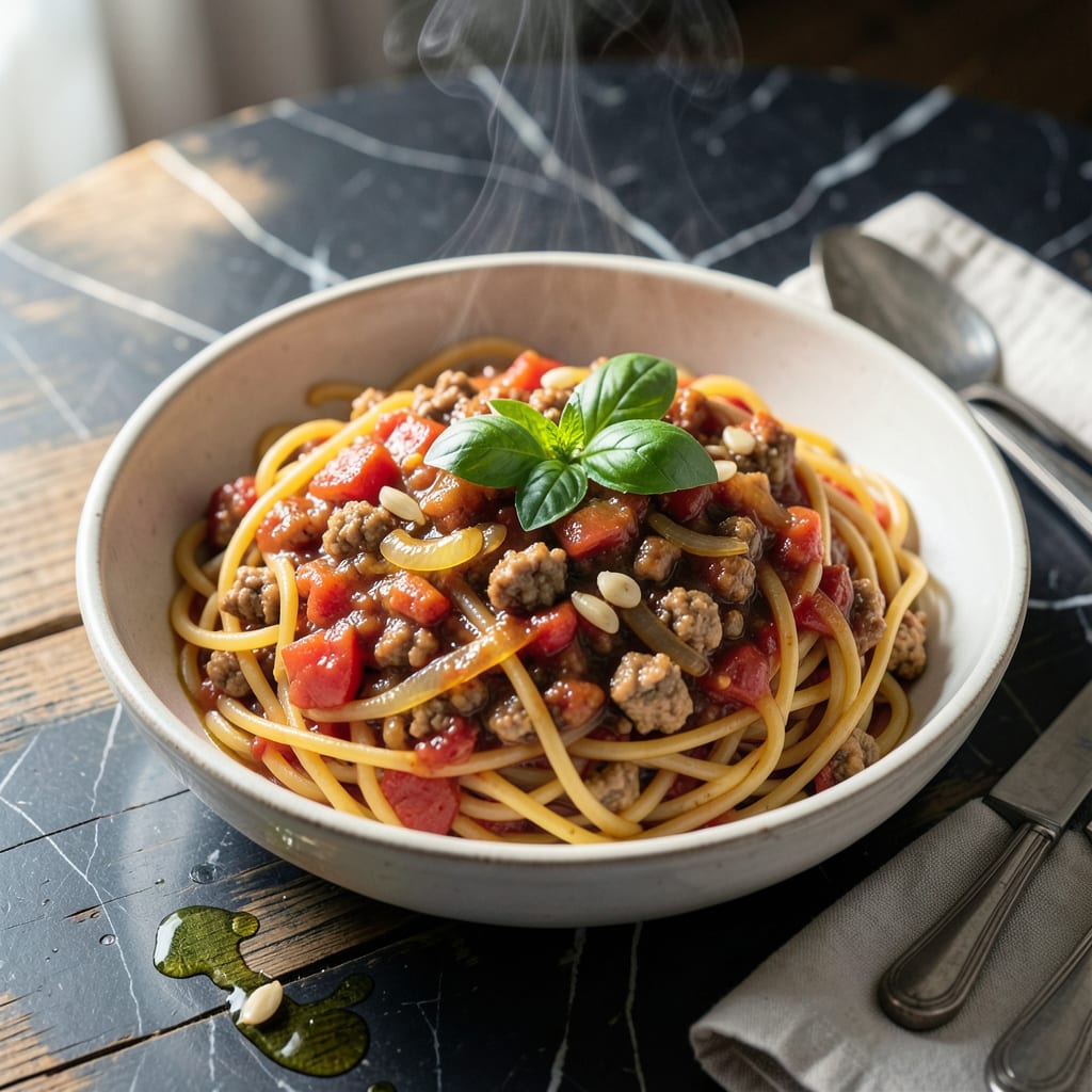 Chicken and Sausage Spaghetti Sauce Recipe: Hearty Meat Infused Tomato Base detailed visual guide