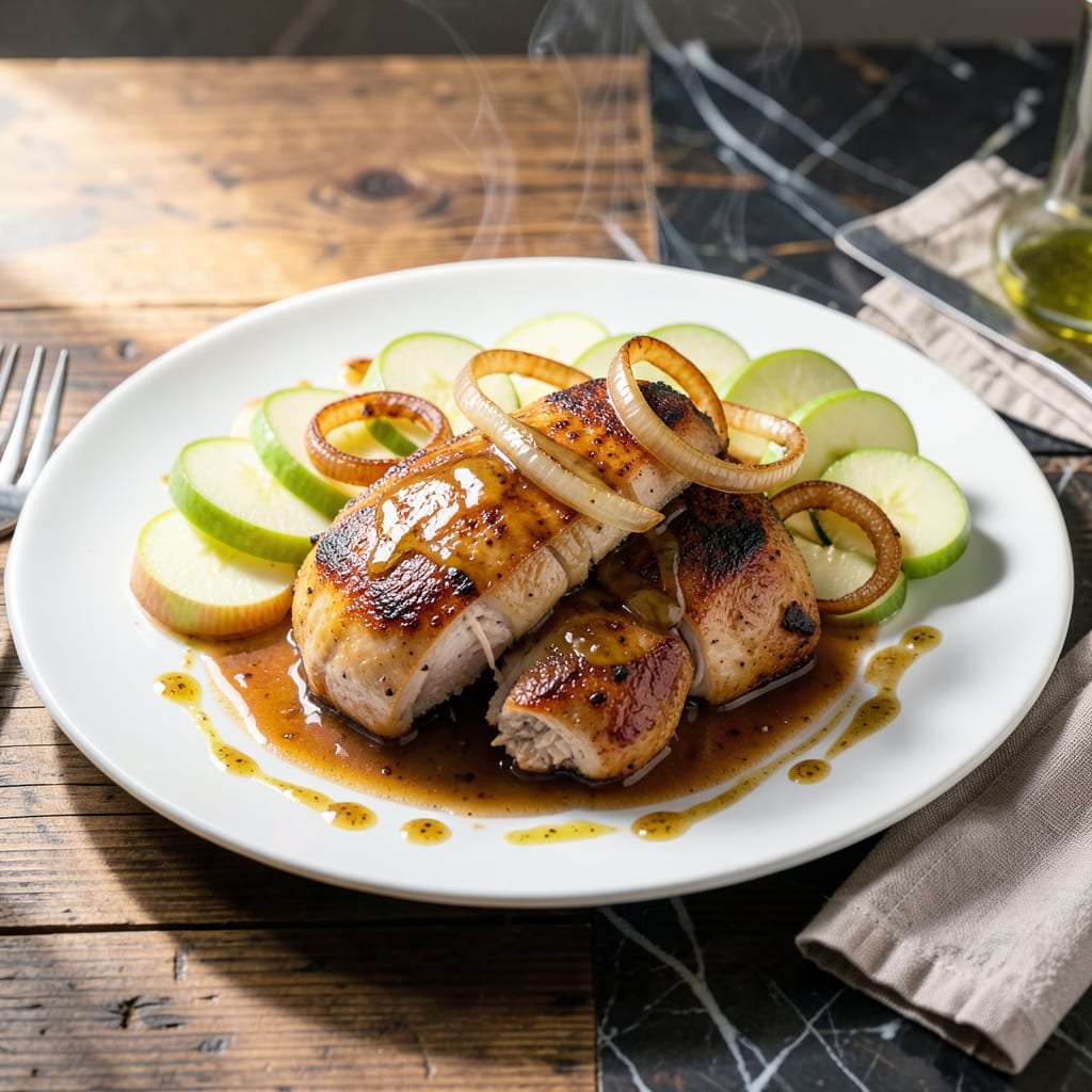 Complete chicken apple recipe slow cooker overview image