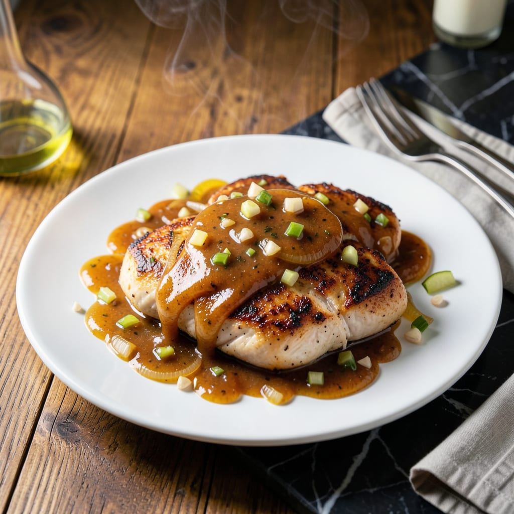 Comprehensive chicken apple sauce recipe visual reference