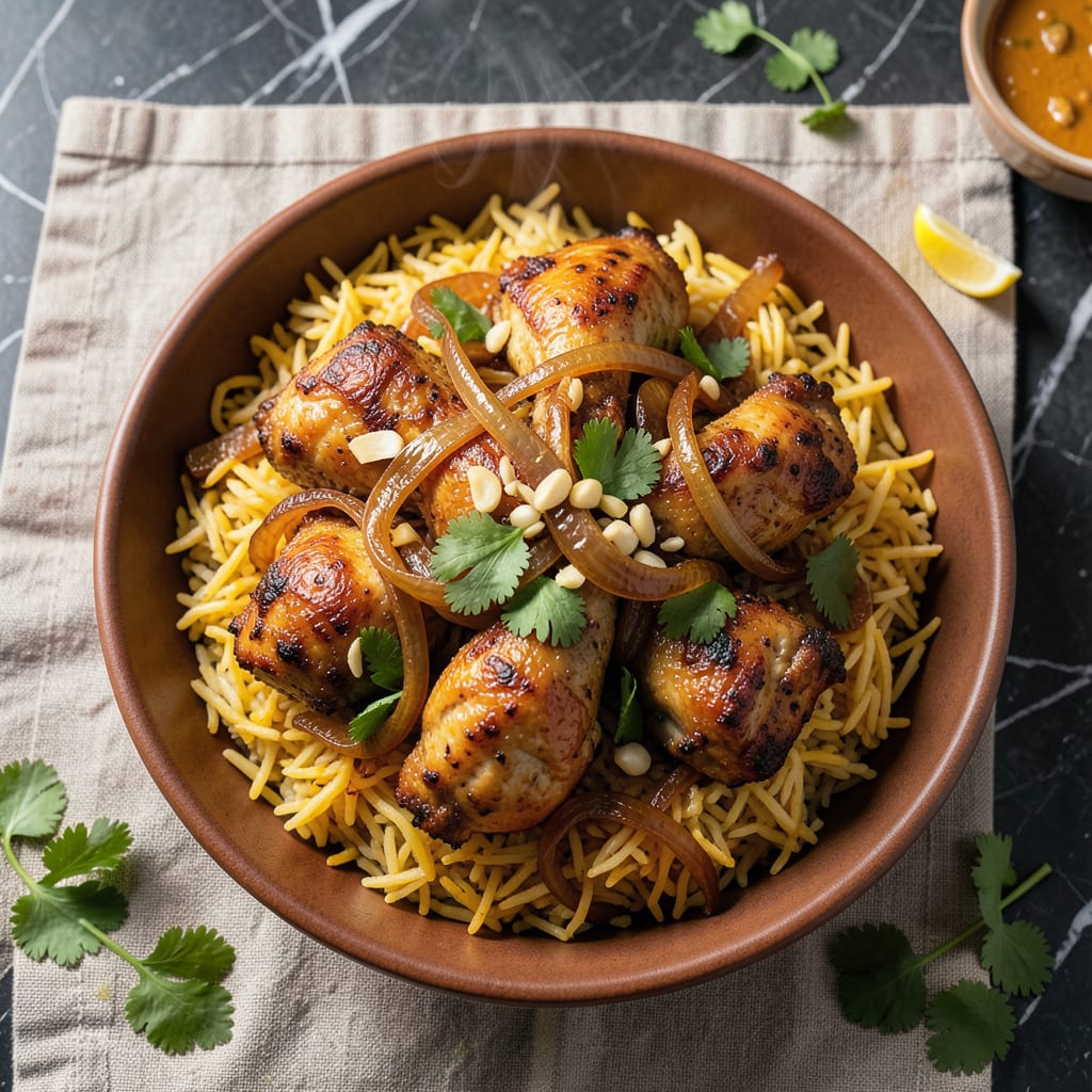 Comprehensive chicken biryani recipe easy way visual reference