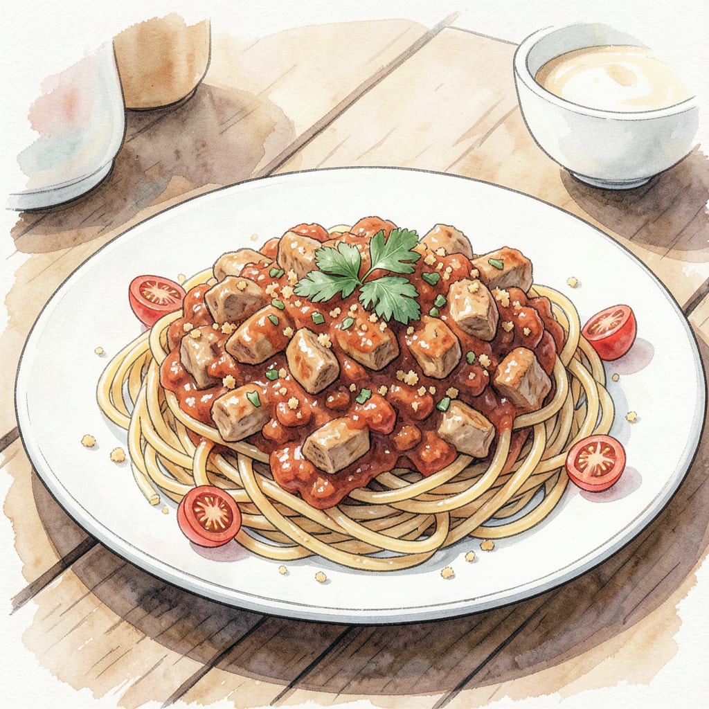 Chicken Bolognese Recipe: Rich Meat Sauce Pasta Perfection example with annotations