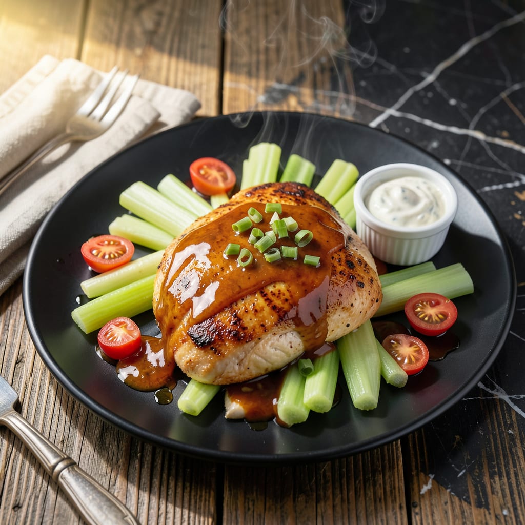 chicken breast with buffalo sauce recipe detailed visual guide