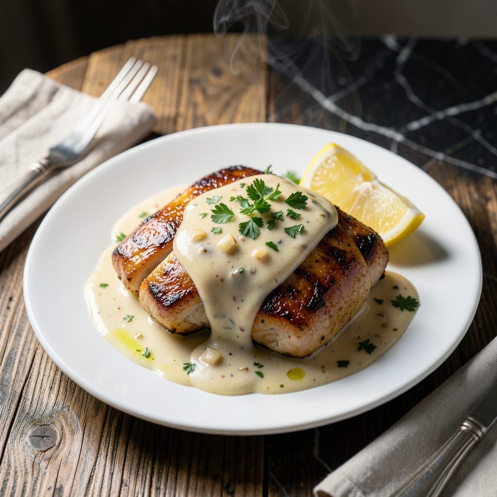 Chicken Bryan Sauce Recipe: Buttery Lemon Garlic Emulsion