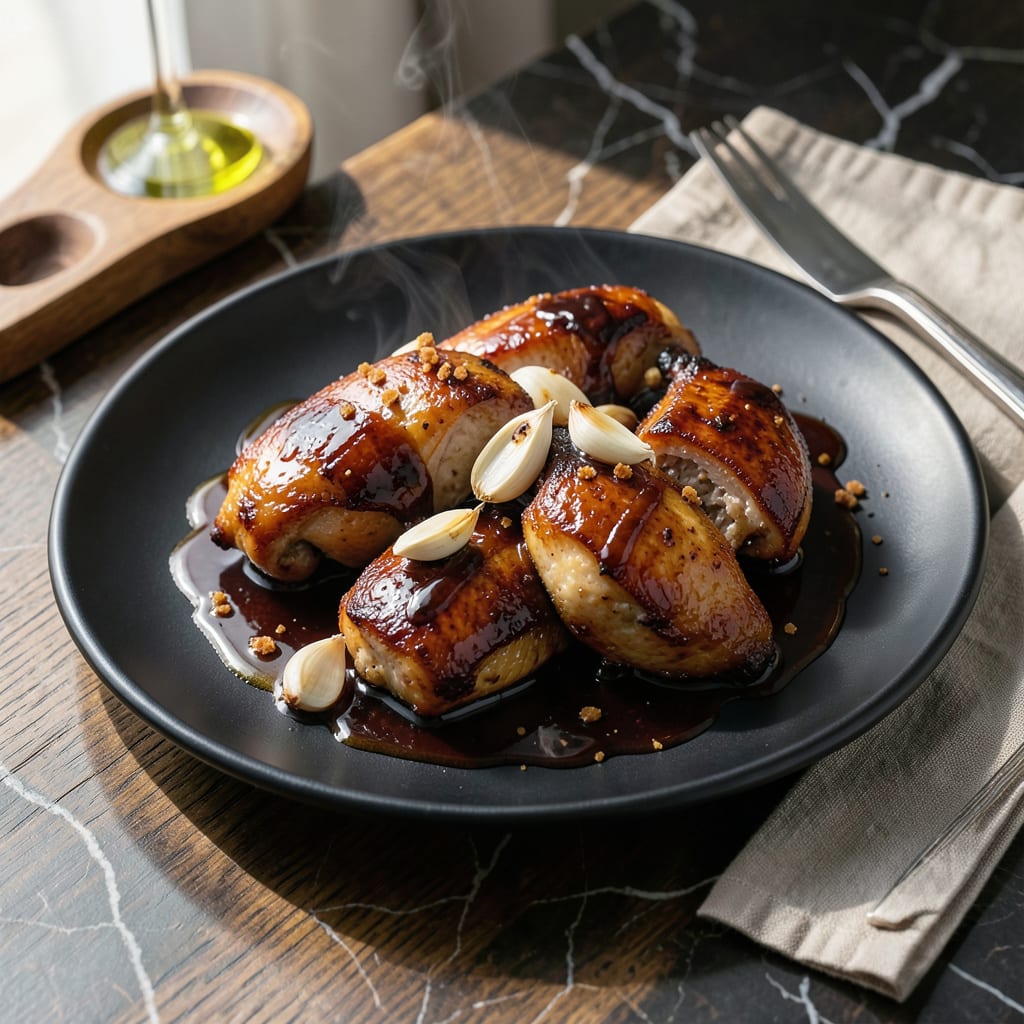 Visual representation of chicken dark soy sauce recipe