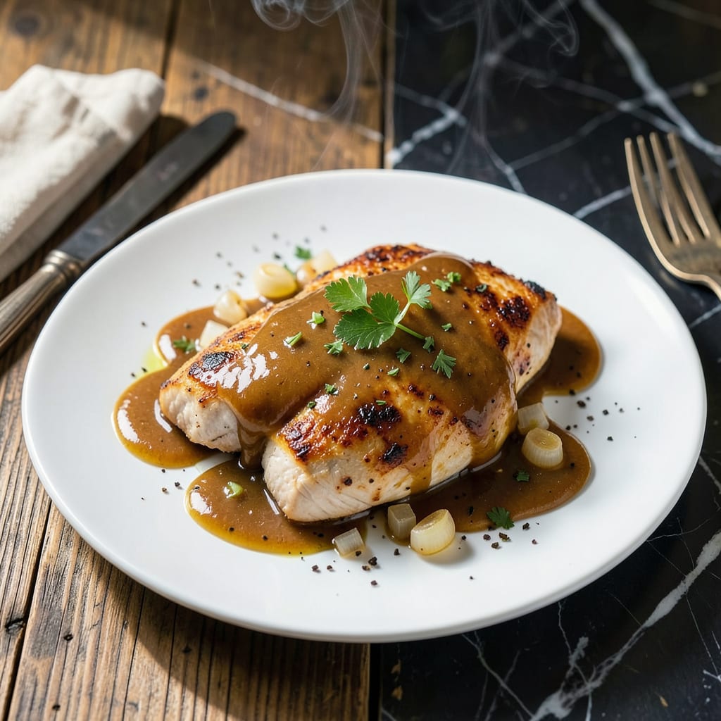 chicken deburgo sauce recipe example with annotations