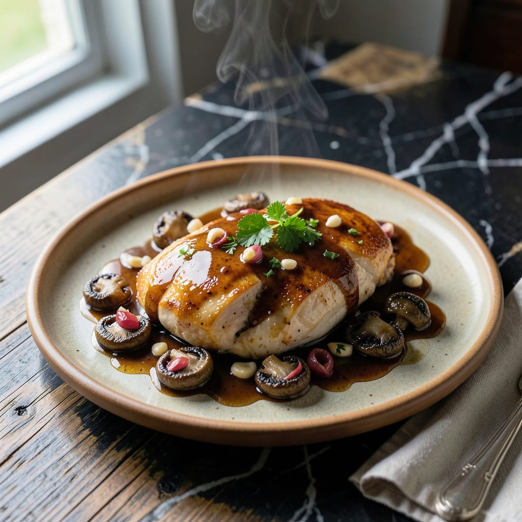 Chicken Diane Sauce Recipe: Brandy-Infused Mushroom Reduction