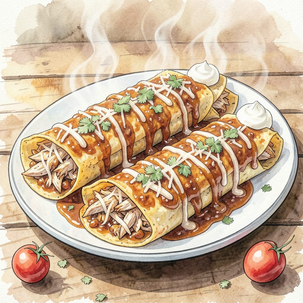 Chicken Enchiladas Recipe Natasha’s Kitchen: Creamy Chicken Fiesta in a Tortilla
