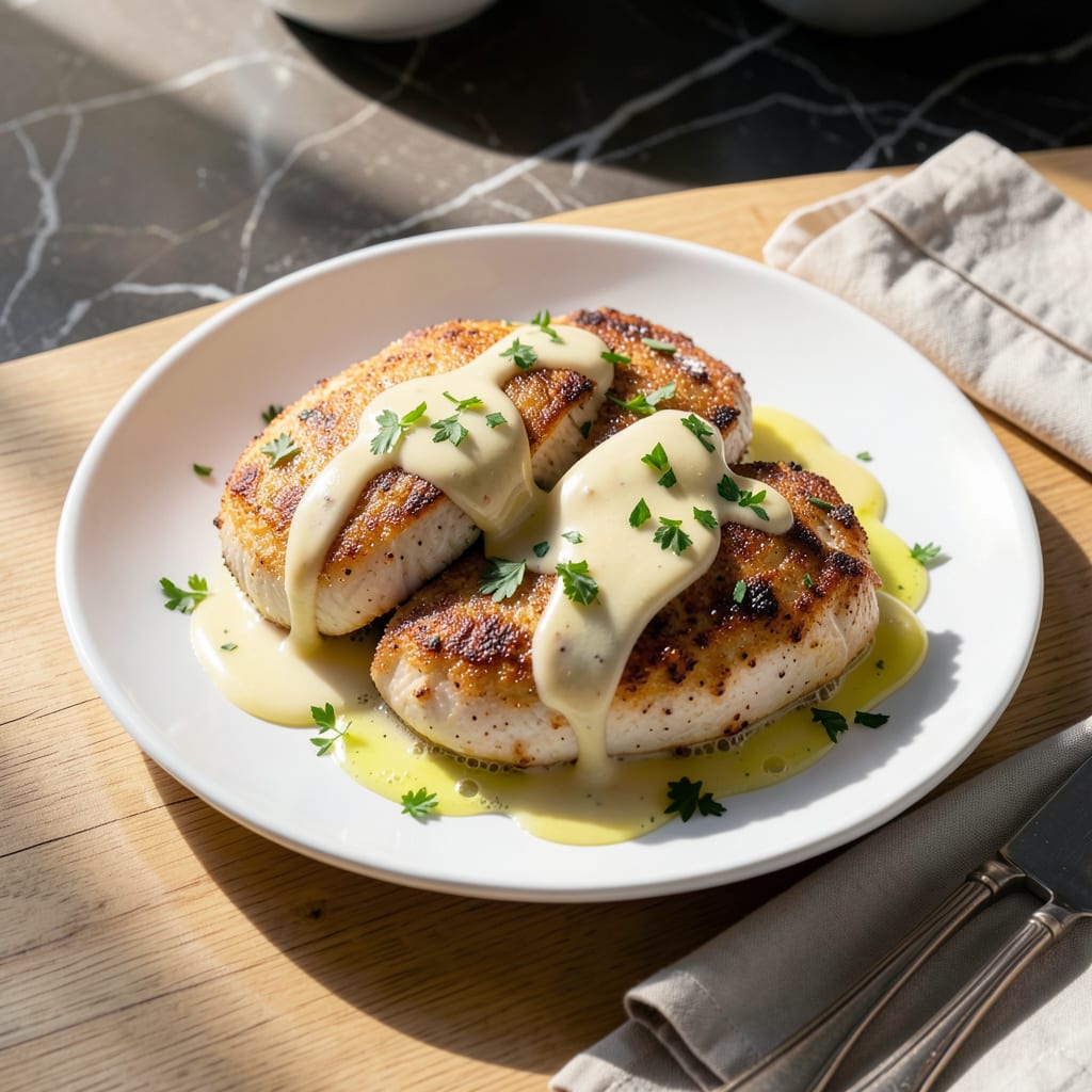 Complete chicken francese recipe easy no wine overview image