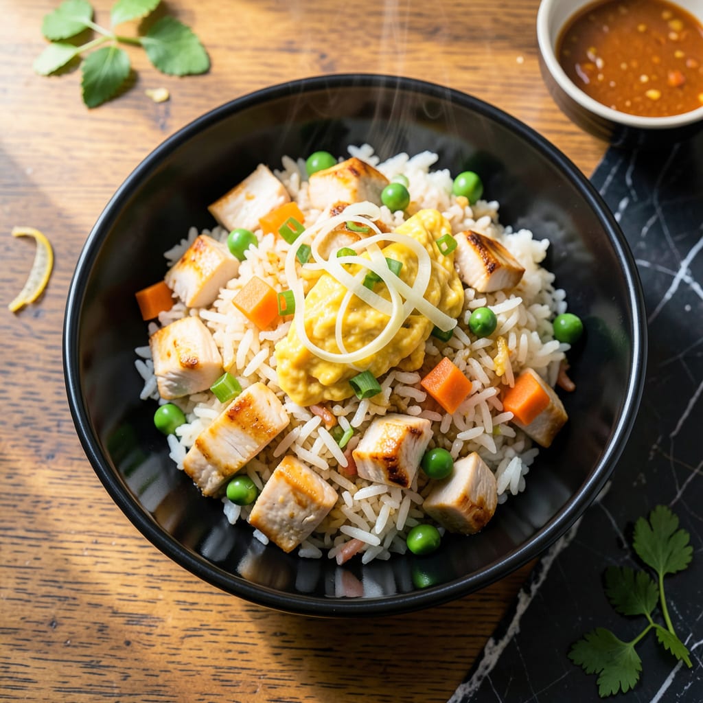 chicken fried rice recipe easy chinese style detailed visual guide