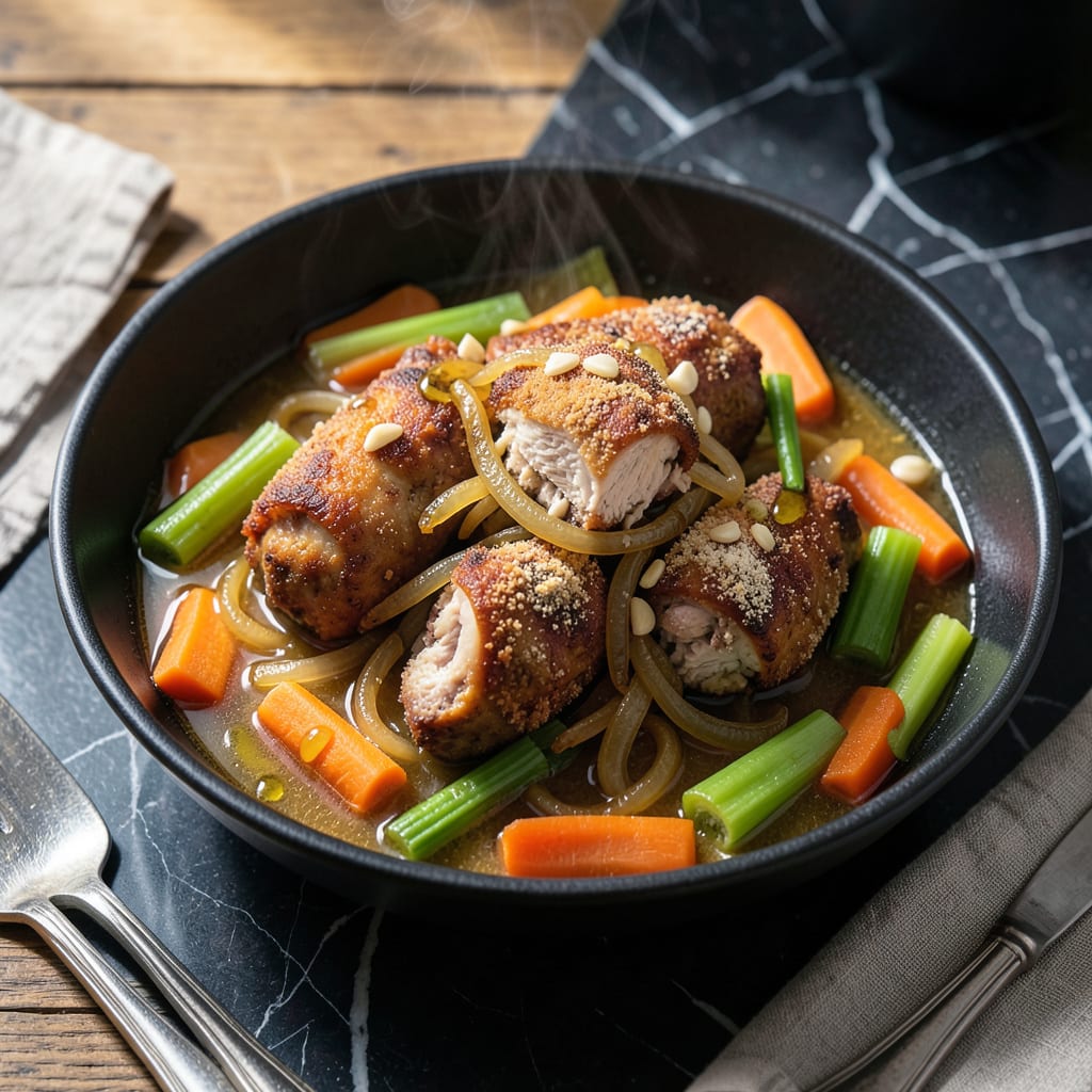 Complete chicken gizzard crock pot recipe overview image