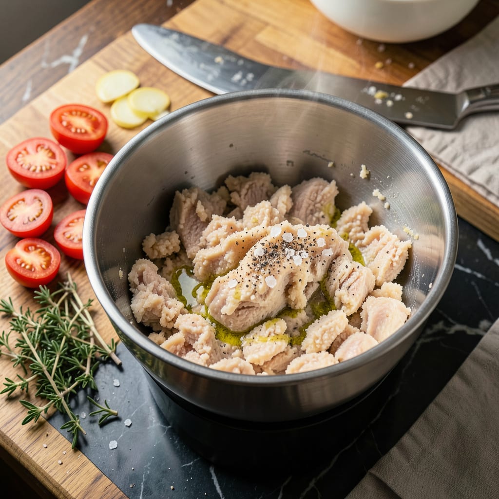 Chicken in Food Processor: Ultra Tender Ground Chicken for Burgers and Meatballs detailed visual guide